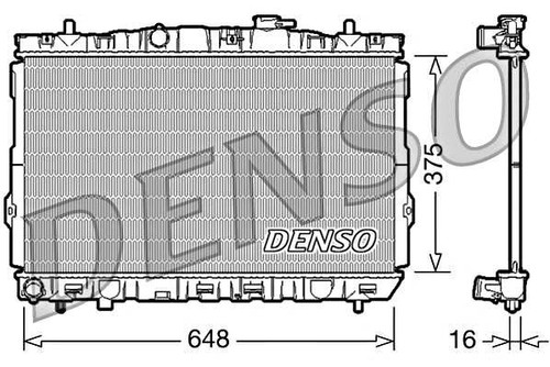 Aluminium radiator denso fits - aluminium,